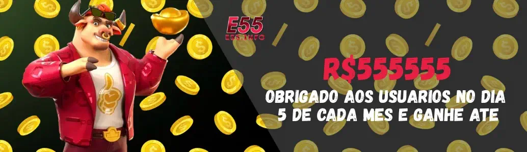 Promoções ativas do E55 Cassino para jogadores brasileiros
